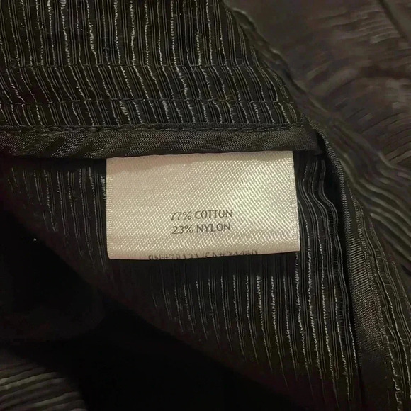 Eileen Fisher Ottoman Blazer Black Textured Cotton Blend Jacket Women Size M - Picture 8 of 8